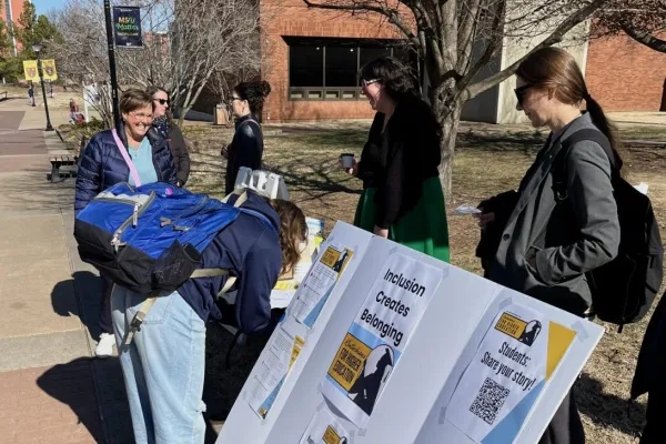 Union members at a table 